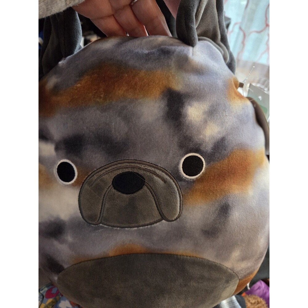 Squishmallow 12" Ballis Bulldog Soft Brindle Puppy Pet Plush BNWT